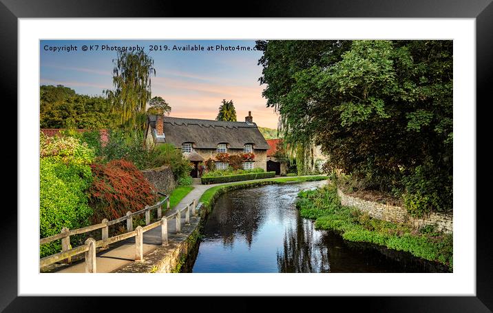 Thornton le Dale, near Pickering, North Yorkshire Framed Mounted Print by K7 Photography