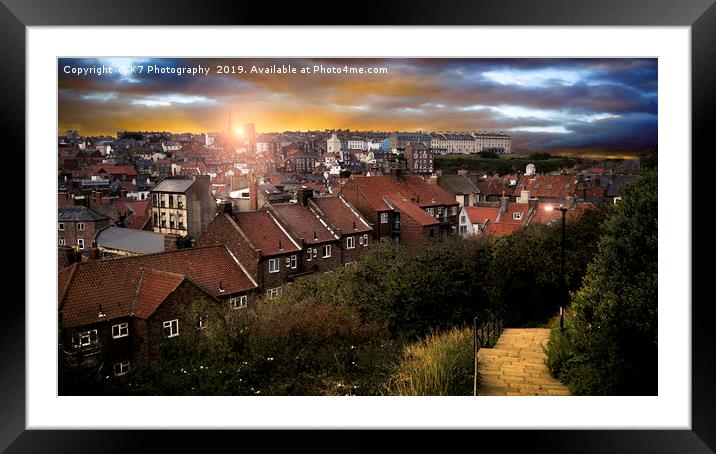 Dawn over Whitby Framed Mounted Print by K7 Photography