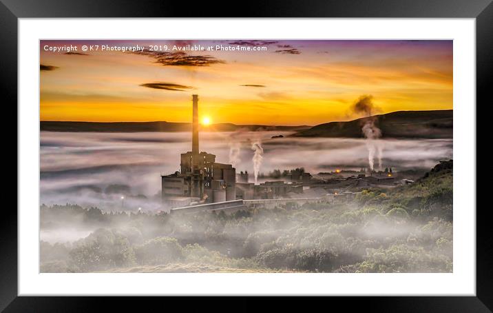 First Light in the Hope Valley, Derbyshire. Framed Mounted Print by K7 Photography