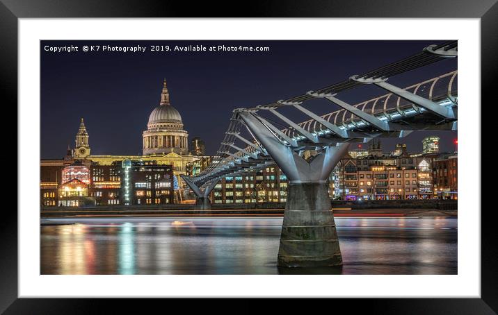 London Skyline Framed Mounted Print by K7 Photography