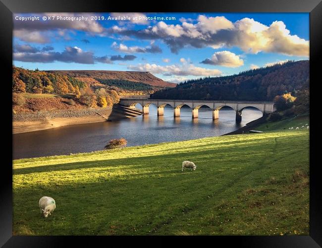 Ashopton Viaduct, Ladybower Reservoir Framed Print by K7 Photography