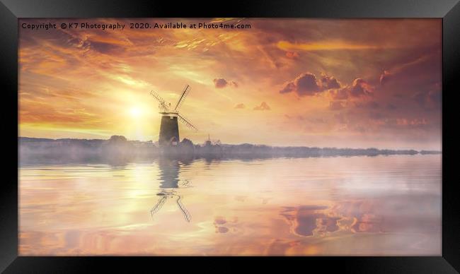 The Windmills of Your Mind Framed Print by K7 Photography
