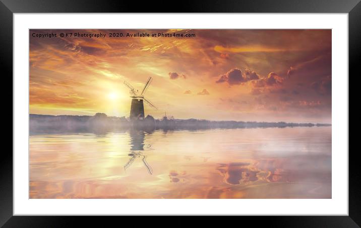 The Windmills of Your Mind Framed Mounted Print by K7 Photography