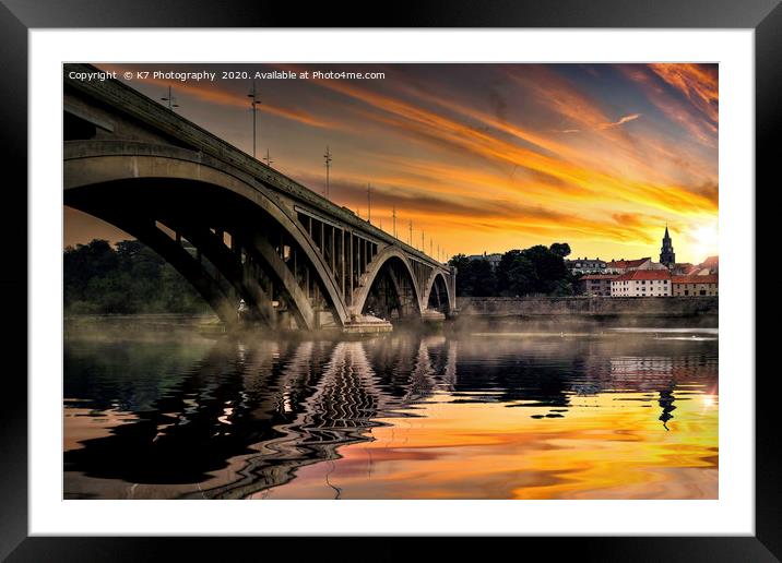 Dawn over Berwick Framed Mounted Print by K7 Photography