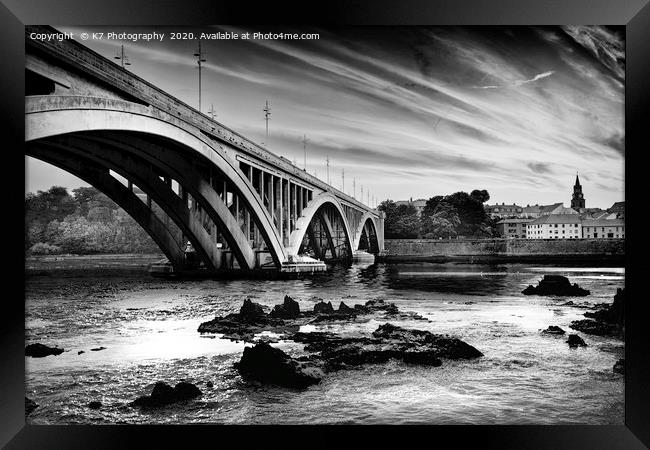 The Old A1 Bridge, Berwick upon Tweed Framed Print by K7 Photography