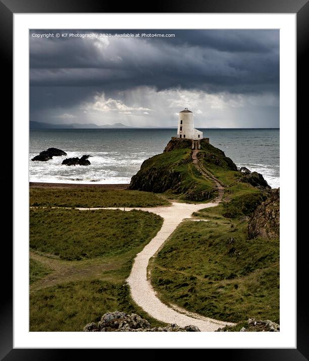 Llanddwyn Lighthouse, Anglesey Framed Mounted Print by K7 Photography