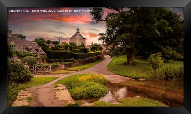 A Serene English Village Idyll Framed Print by K7 Photography