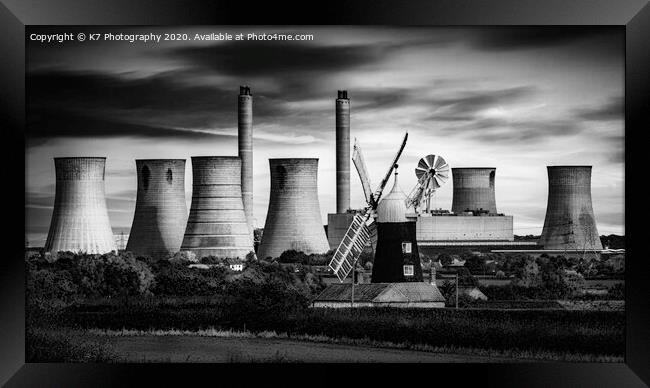 A Tale of Two Power Stations Framed Print by K7 Photography