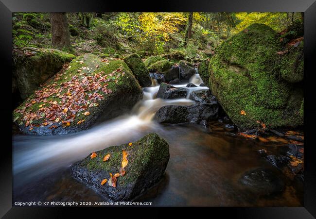 Autumn at Wyming Brook Framed Print by K7 Photography