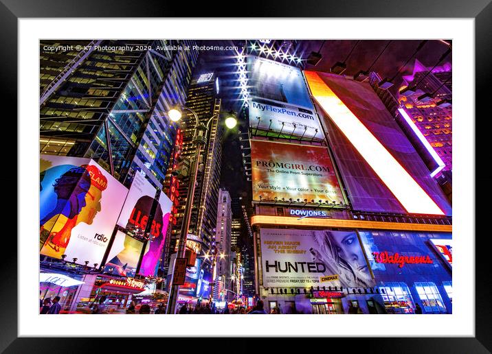 New York City, United States of America. Framed Mounted Print by K7 Photography