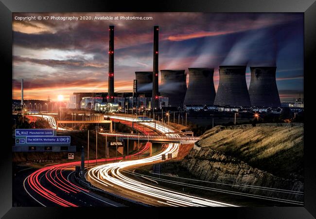 Ferrybridge Power Station  Framed Print by K7 Photography