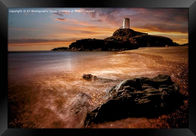 Serenity on Llanddwyn Island Framed Print by K7 Photography
