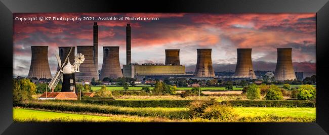 A Contrasting View of Power Framed Print by K7 Photography
