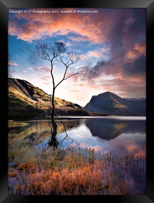 Buttermere Reflections Framed Print by K7 Photography