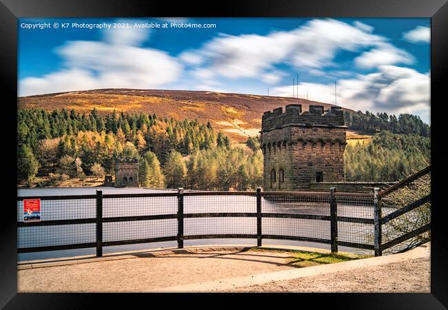 The Historic Derwent Dam Framed Print by K7 Photography