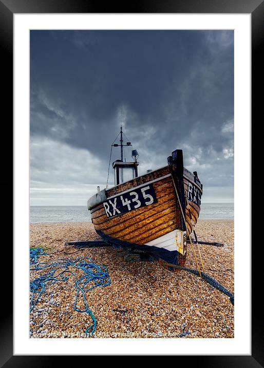 Fishing Boat Framed Mounted Print by Nigel Bangert
