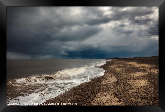 Storm at Sea Framed Print by Nigel Bangert