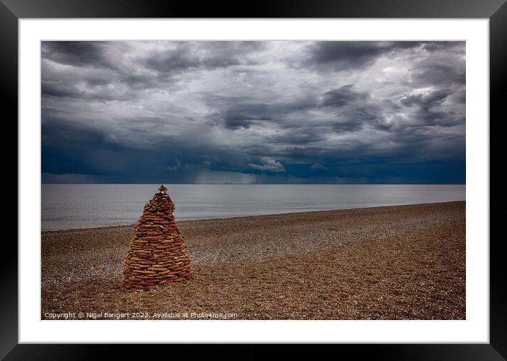 Thorpeness Beach Framed Mounted Print by Nigel Bangert