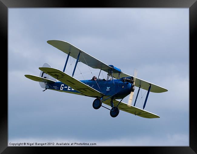 Gipsy Moth Framed Print by Nigel Bangert