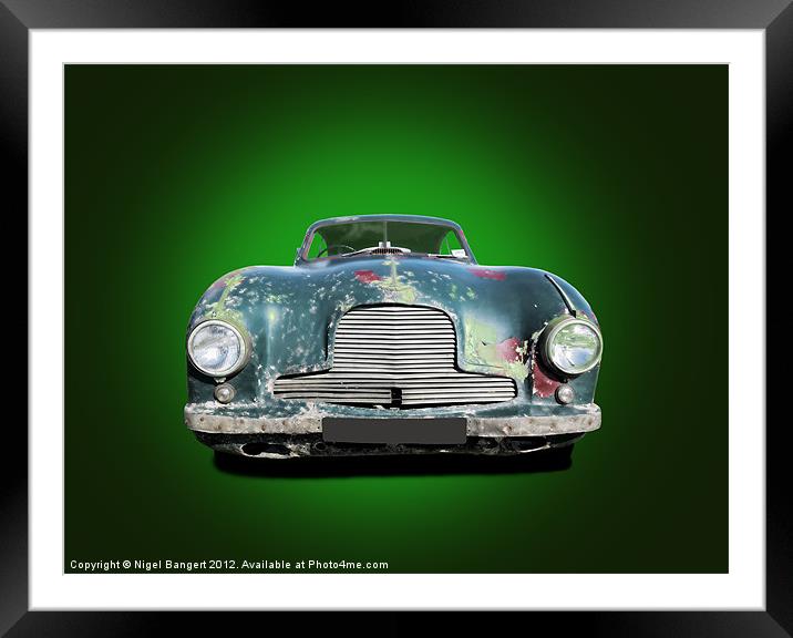 Aston Martin DB2 Framed Mounted Print by Nigel Bangert