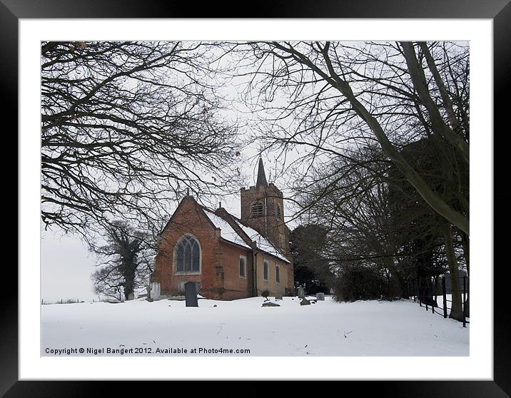 Winter Scene Framed Mounted Print by Nigel Bangert