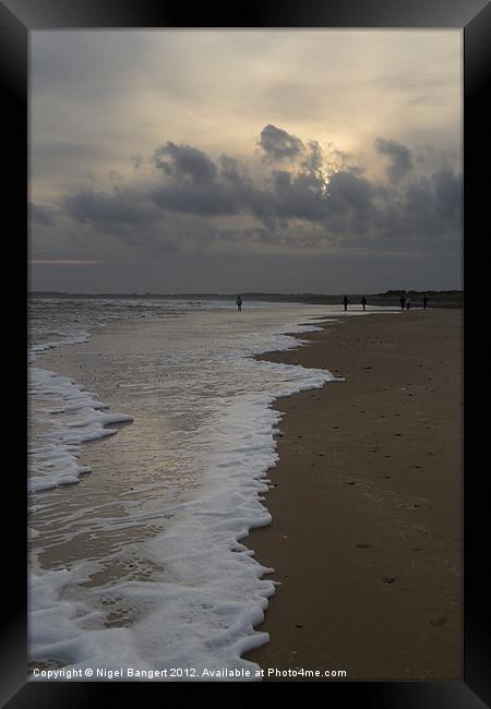 Walberswick Beach Framed Print by Nigel Bangert