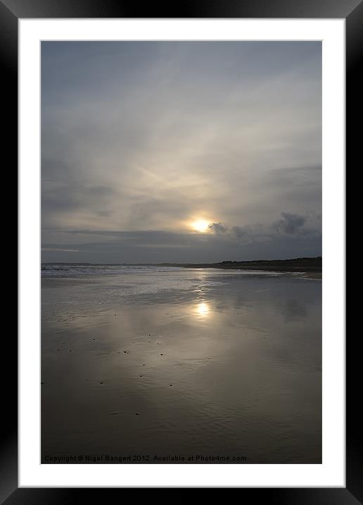 Walberswick Beach Framed Mounted Print by Nigel Bangert