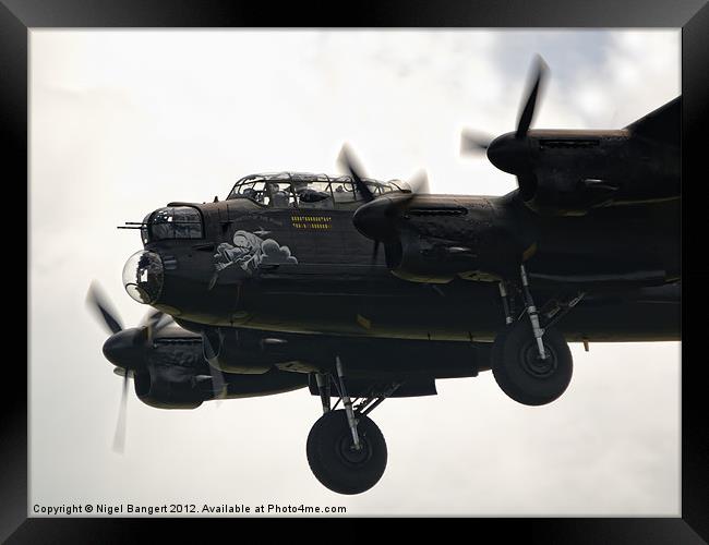 Lancaster Bomber EE139 Framed Print by Nigel Bangert