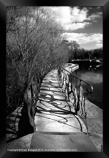 Parndon Mill Bridge Framed Print by Nigel Bangert