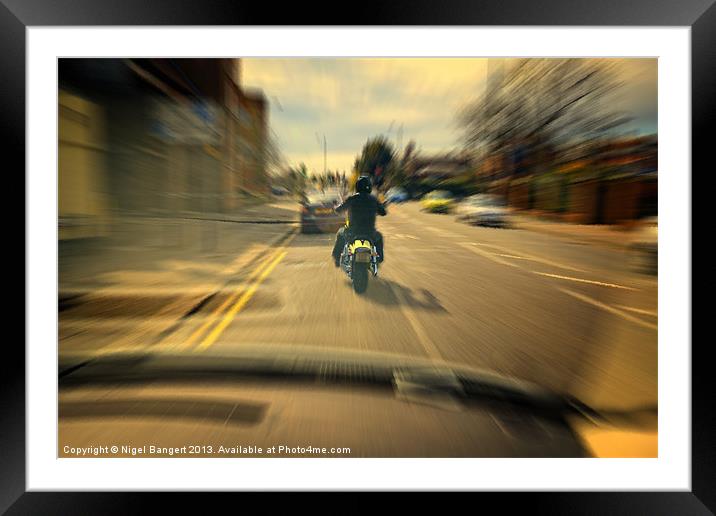Bike Framed Mounted Print by Nigel Bangert