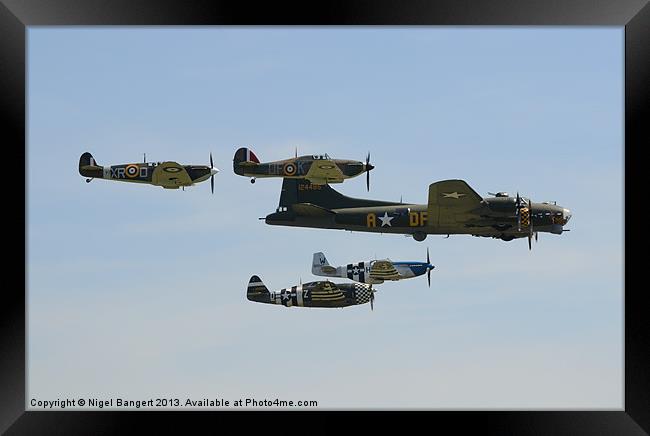 Sally B and Eagle Squadron Framed Print by Nigel Bangert