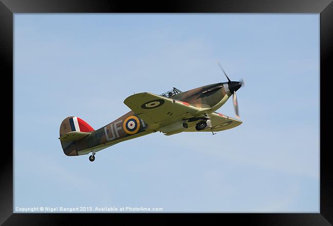 Hawker Hurricane P3886 Framed Print by Nigel Bangert