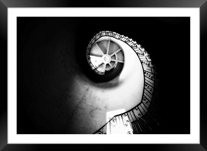 Spiral Staircase Framed Mounted Print by Nigel Bangert