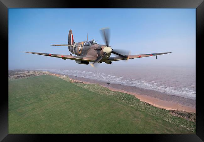 Spitfire Patrol Framed Print by Nigel Bangert