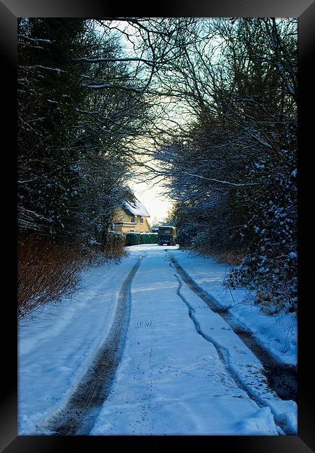 Essex Country Lane Framed Print by Nigel Bangert