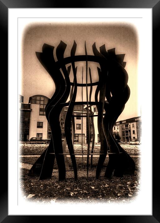Harlow Sculpture Framed Mounted Print by Nigel Bangert