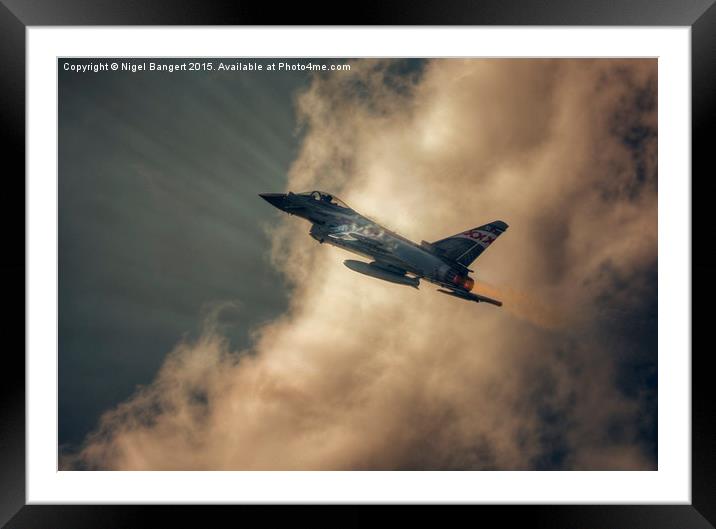  Eurofighter Typhoon Framed Mounted Print by Nigel Bangert