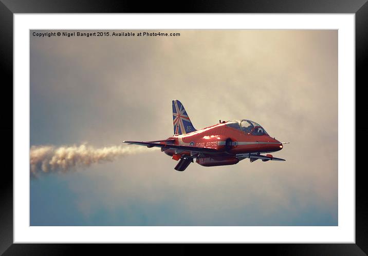    The Red Arrows  Framed Mounted Print by Nigel Bangert
