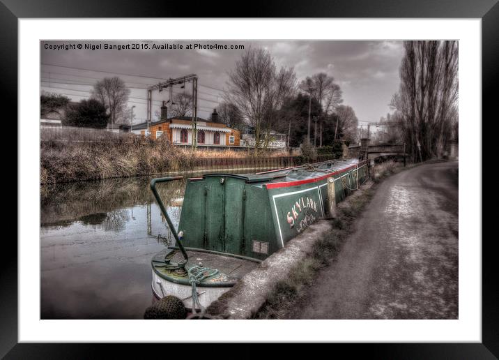  Roydon Station Framed Mounted Print by Nigel Bangert