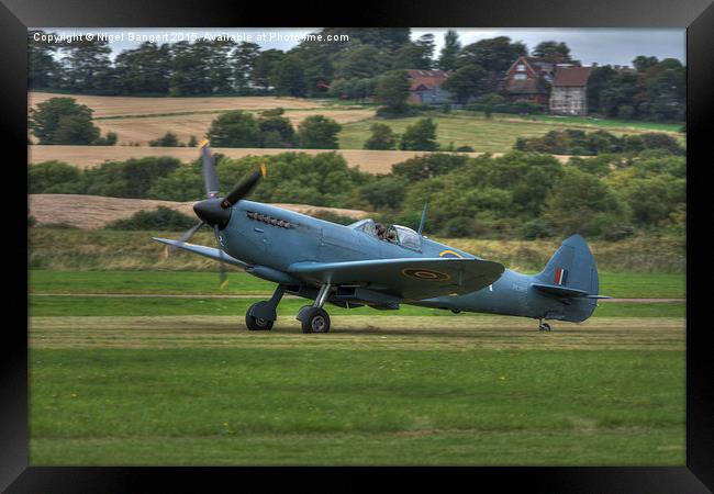  Reconnaissance Spitfire PL965R MkXI Framed Print by Nigel Bangert