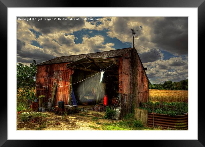  Rats Castle Farm Grain Barn Framed Mounted Print by Nigel Bangert