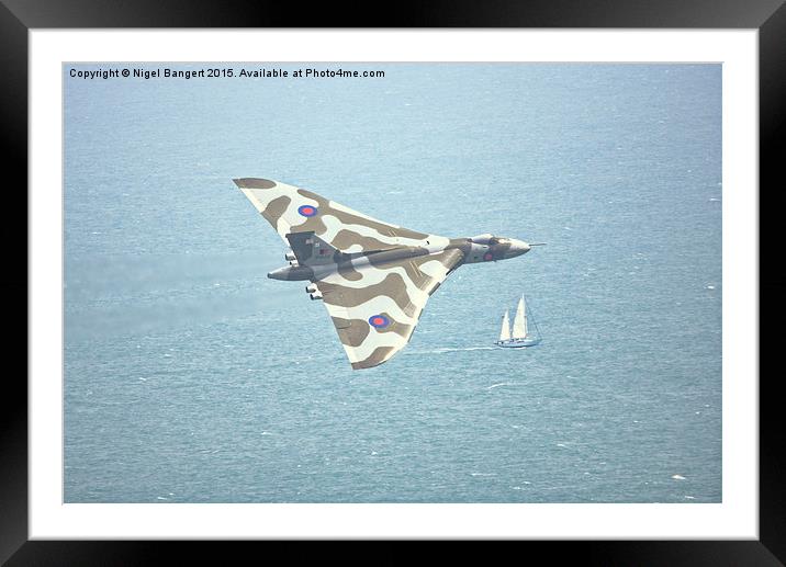  Avro Vulcan Framed Mounted Print by Nigel Bangert