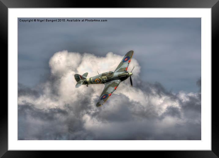  Hawker Hurricane Mk IIB BE505 Framed Mounted Print by Nigel Bangert