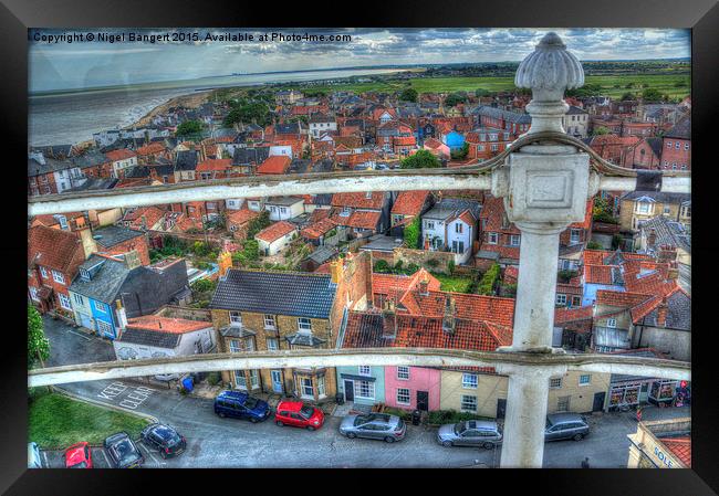  View from Southwold Lighthouse Framed Print by Nigel Bangert