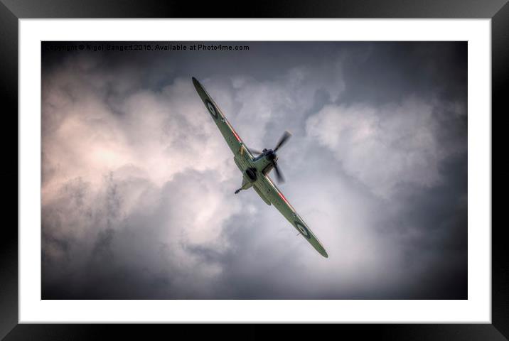  Hawker Hurricane Framed Mounted Print by Nigel Bangert