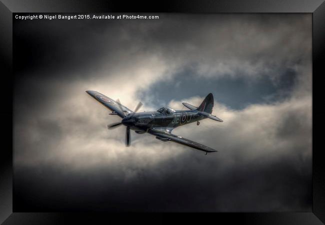  Supermarine Spitfire Mk XIVe Framed Print by Nigel Bangert