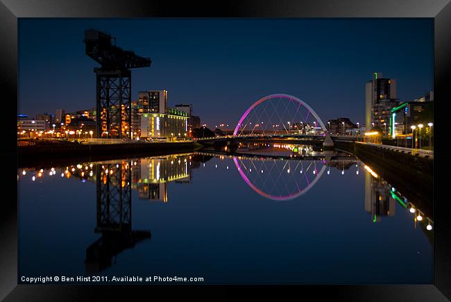 Clyde Reflections Framed Print by Ben Hirst
