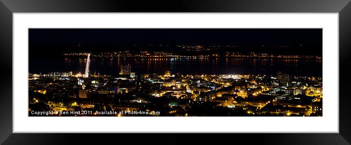 By Night from the Law Framed Mounted Print by Ben Hirst