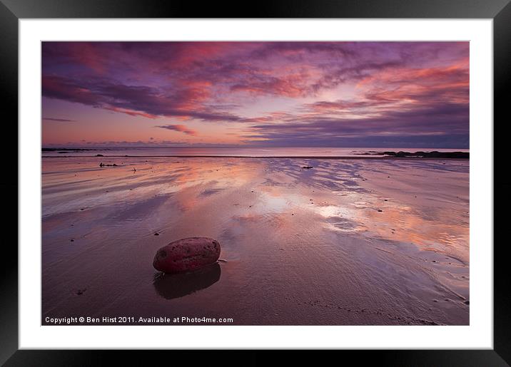 Easthaven at Sunrise Framed Mounted Print by Ben Hirst