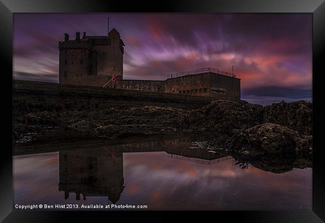 Broughty Ferry Castle Framed Print by Ben Hirst